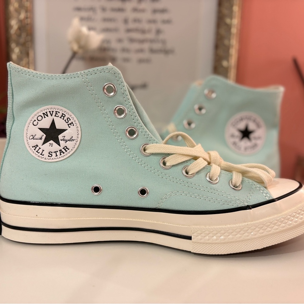 Converse Women's Light Green High-Top Sneakers